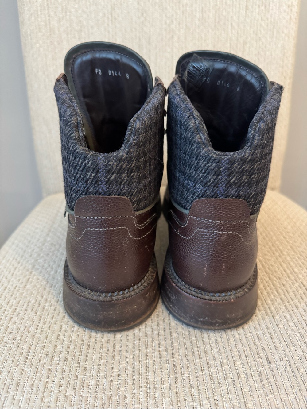 Louis Vuitton Men’s Groundbreaking Ankle Boots — Olive Green & Brown - Picture 6 of 12